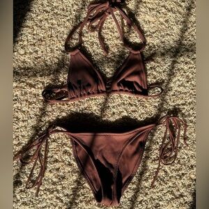 Kulani Kinis Brown Bikini Set